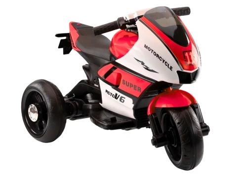 Motorek Trójkołowy Dla Dzieci HT-5188 Światła LED MP3 Czerwony