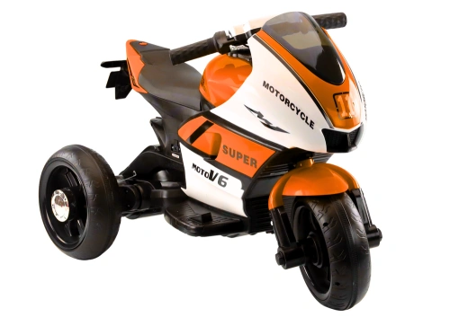 Motorek Trójkołowy Dla Dzieci HT-5188 Światła LED MP3 Pomarańczowy