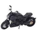 Motocykl Sportowy Metalowy Światła Dźwięki Złote Elementy Czarny 1:12