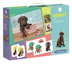 CLEMENTONI ZESTAW EDUKIT 4w1 SZCZENIACZKI 18071