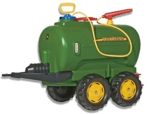 ROLLY TOYS PRZYCZEPA CYSTERNA Z ROZPYLACZEM I POMPKĄ JOHN DEERE DWUOSIOWA 122752