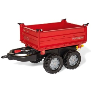 ROLLY TOYS PRZYCZEPA WYWROTKA DO TRAKTORA MEGA TRAILER CZERWONA 2 OSIE 123018