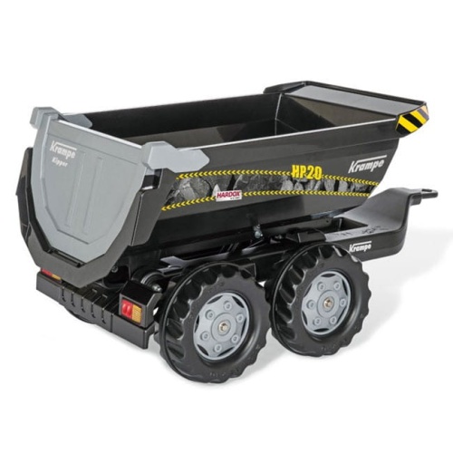 ROLLY TOYS PRZYCZEPA WYWROTKA DO TRAKTORA HALFPIPE TRAILER KRAMPE DWUOSIOWA 123261