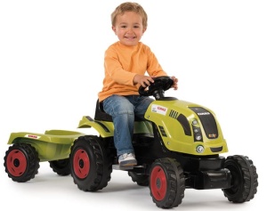 SMOBY TRAKTOR CLAAS FARMER XL Z PRZYCZEPĄ 710114