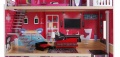 ECOTOYS DREWNIANY DOMEK DLA LALEK BARBIE REZYDENCJA MALIBU Z WINDĄ 4118